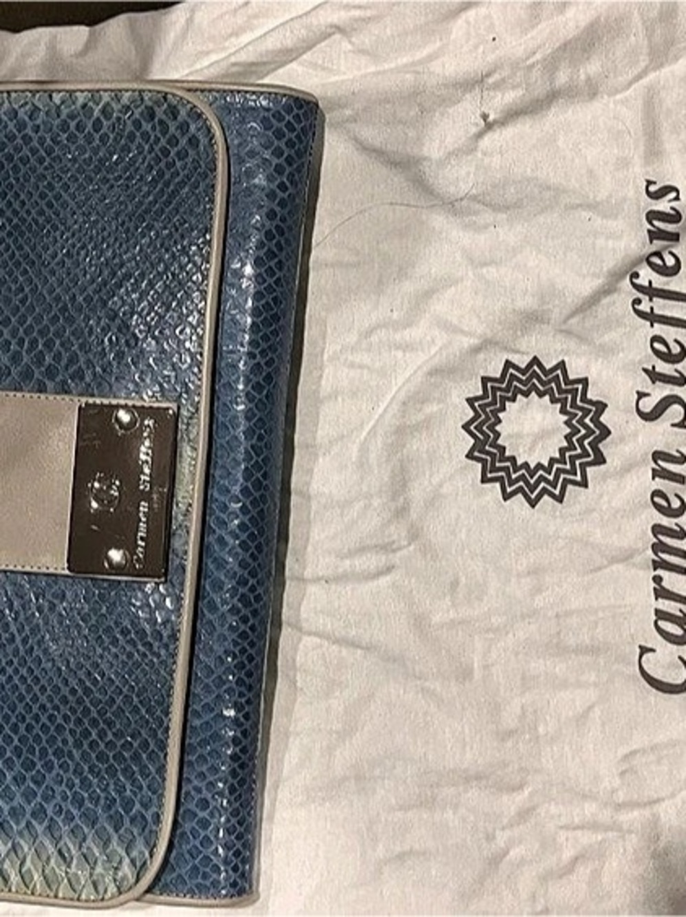 Carmen Steffens Blue & Brown Wallet